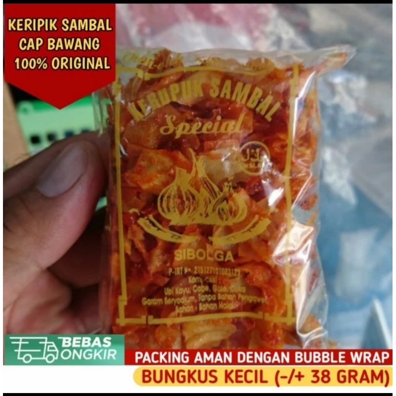 

Keripik Sambal Sibolga Cap Bawang kemasan 40 Gram