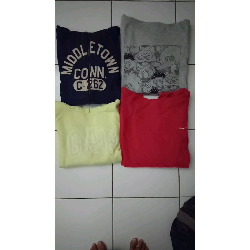 borongan 2 hoodie gap, nike