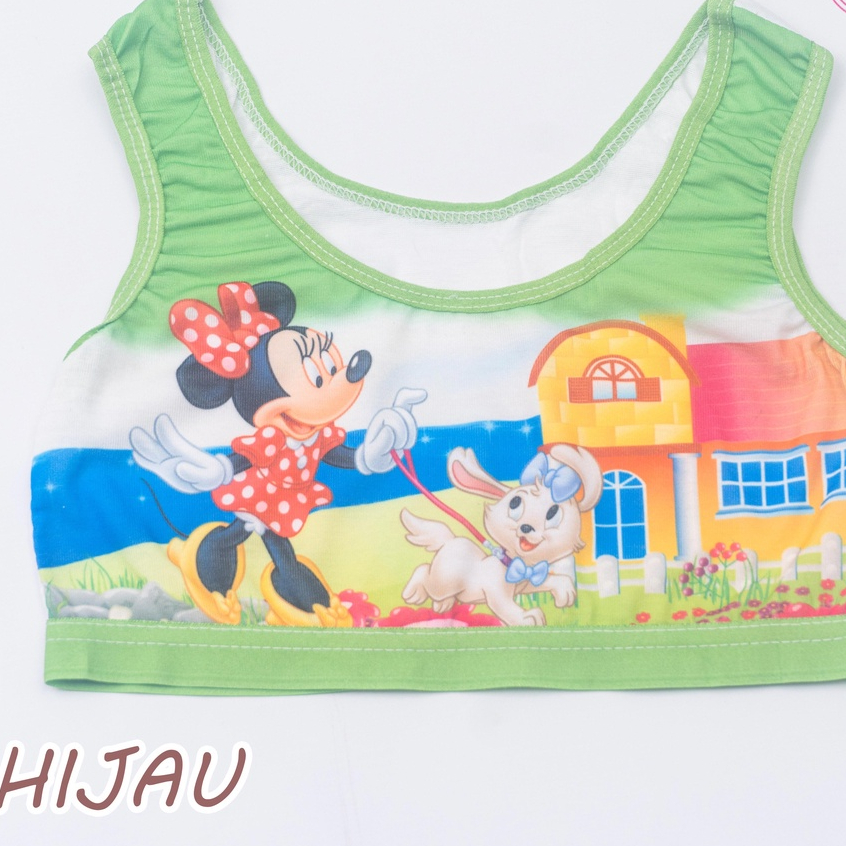 VS - Miniset Anak Perempuan Motif Kartun Bahan Katun Import / Miniset Untuk Anak Perempuan Mickey Mouse Ainian