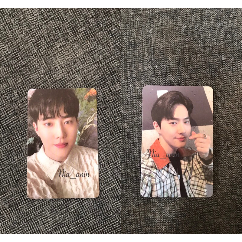 photocard Suho Grey Suit & Mecima on booked