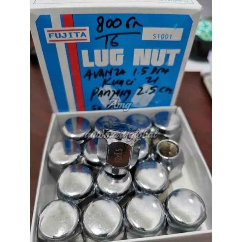 Lug nut mur roda racing Avanza Xenia 1.5 kunci 21 2.5cm