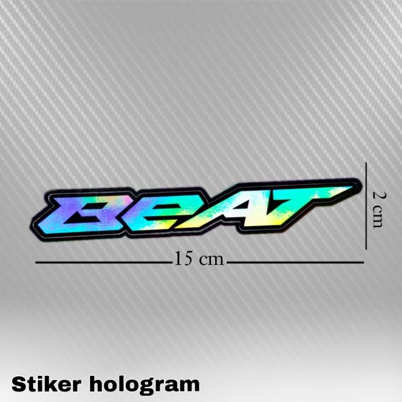 stiker hologram logo beat mio vario 150 warna bahan import aman untuk semua kendaraan