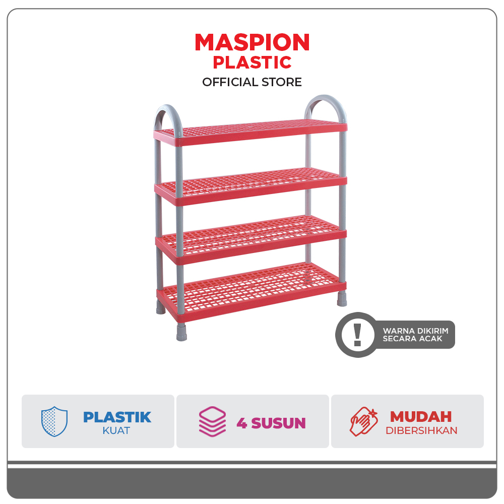 Maspion Plastic Rak Sepatu Plastik Susun 4