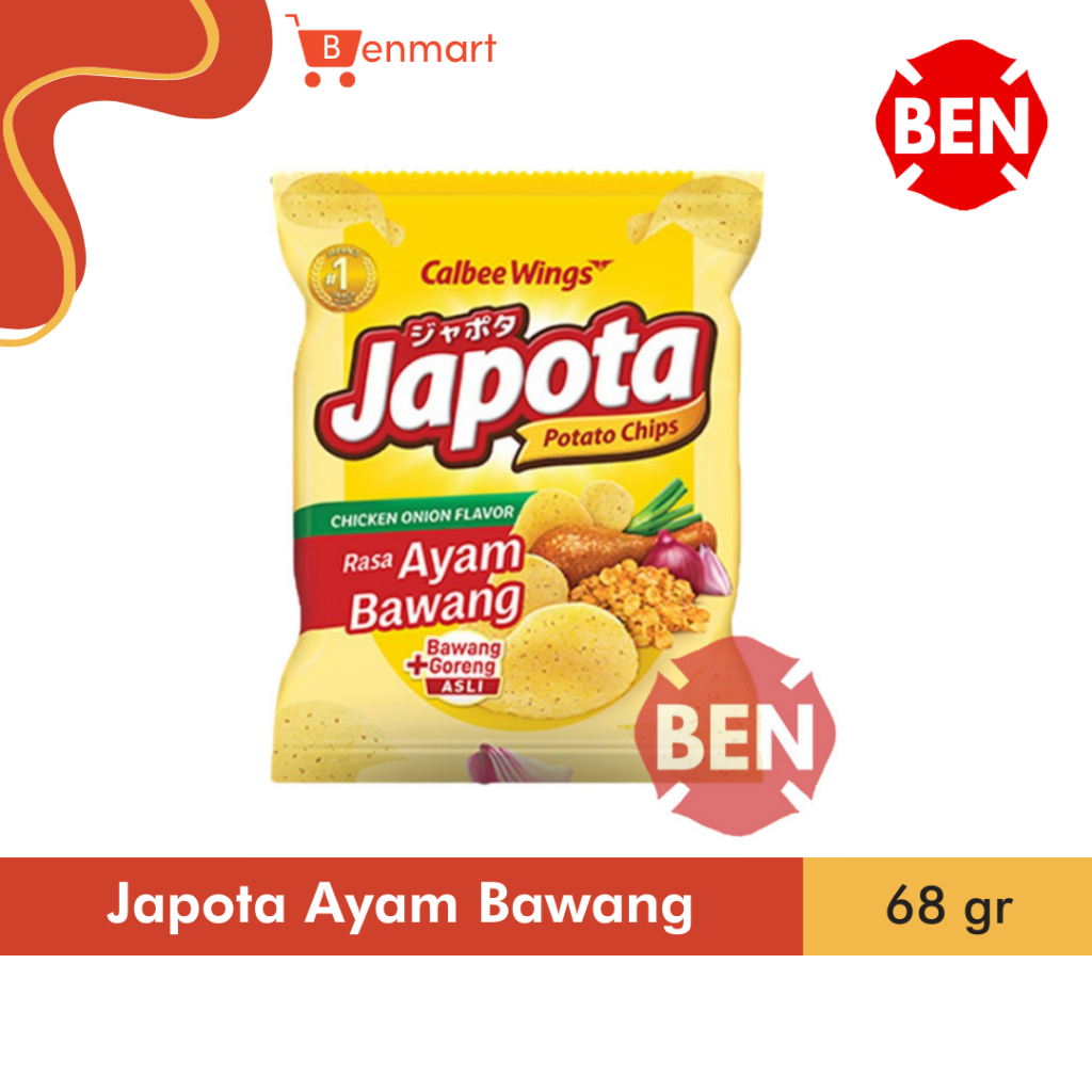 Japota AYAM BAWANG + BAWANG GORENG 68g 68gr 68 gr Chicken Onion Besar