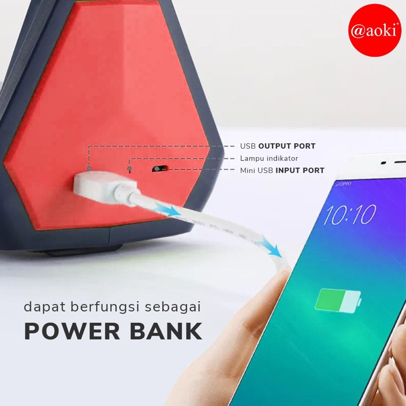 AOKI Senter Multifungsi 30W POWER BANK AK 6693