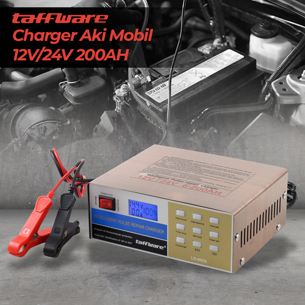 Taffware Charger Aki Mobil Lead Acid Battery Charger 12V/24V 200AH - LD-002S