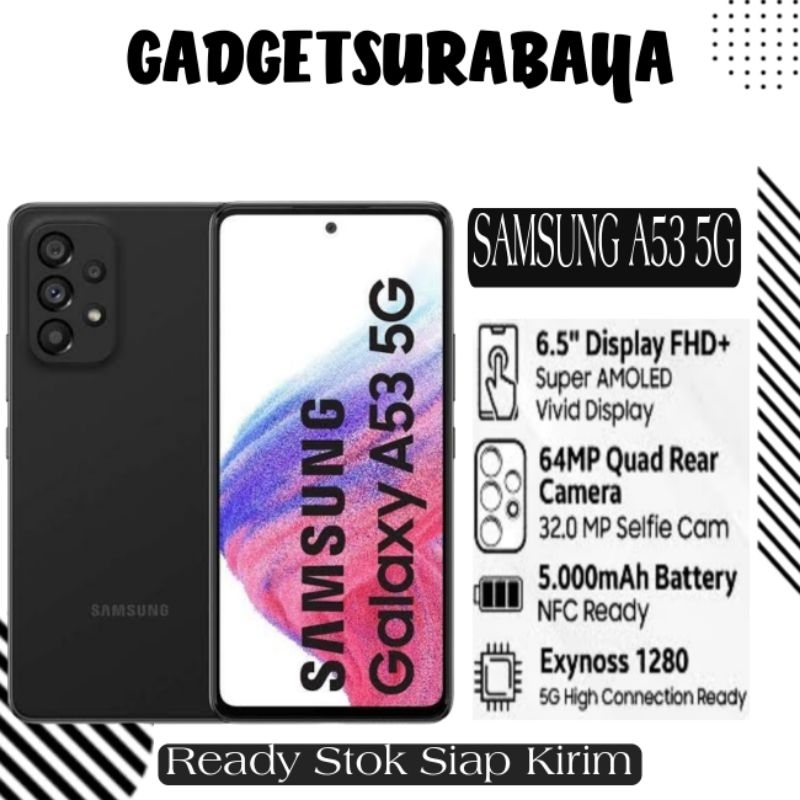 Samsung Galaxy A53 5G Ram 8GB Internal 256GB Baru Garansi Resmi