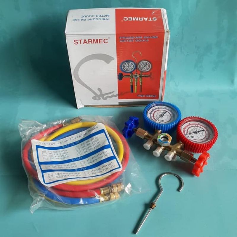 MANIFOLD SINGLE 466 STARMEC R 22 - R 124|  SINGLE ANALISER 500 PSI MANIFUL SINGLE |  ANALIZER SINGLE