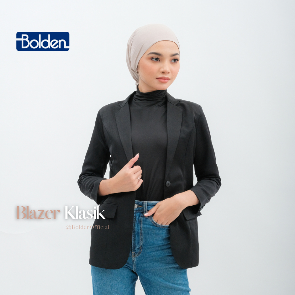 BLAZER WANITA BASIC - BLAZER WANITA FORMAL - B6 - BOLDEN