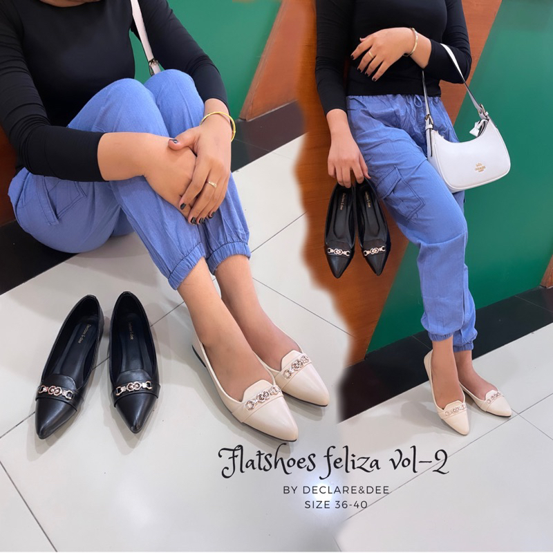 DECLARE&amp;DEE FLATSHOES WANITA CANTIK FELIZA VOL-2