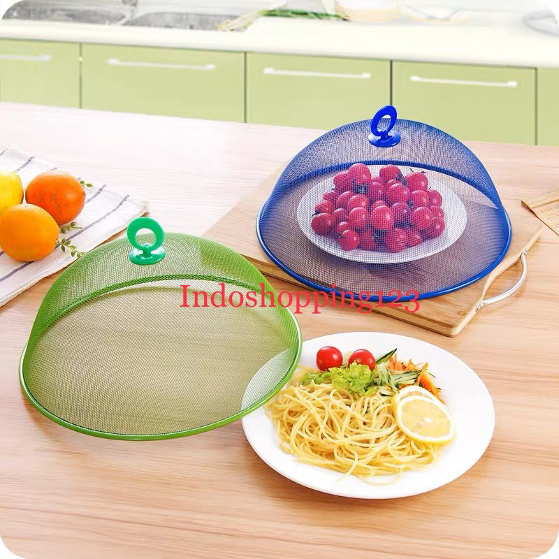 Tudung Saji Warna Stainless -  Food Cover Tudung Saji 24/28/30/35CM - Penutup Makanan Serbaguna Tudung Sayur