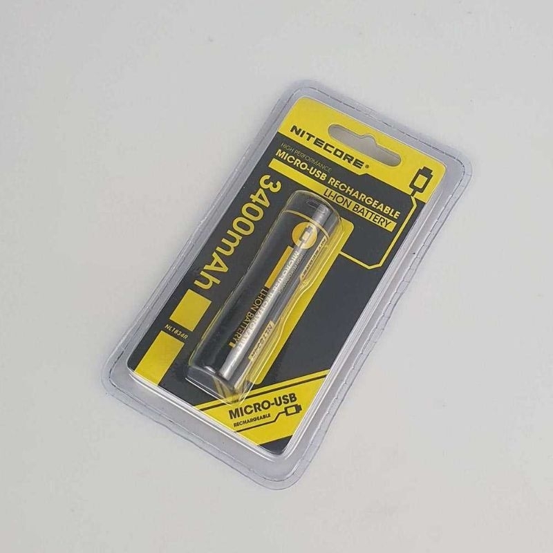 NITECORE 18650 Micro USB Rechargeable Li-ion Battery 3400mAh - NL1834R