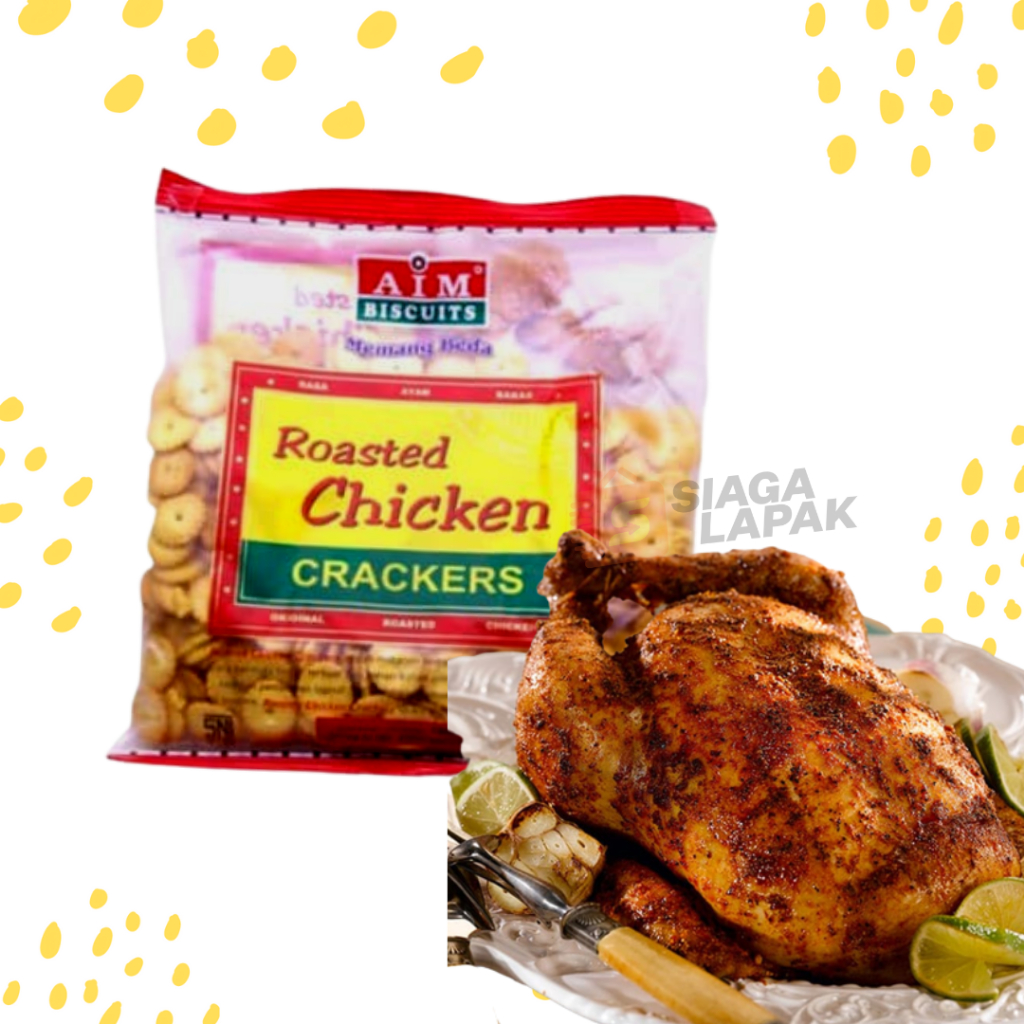 

Biskuit Roasted Chicken Ayam Panggang AIM Crackers 180 gr