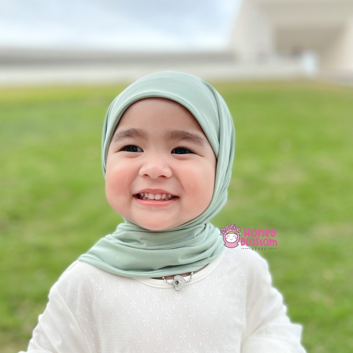 HoneyBlossom - pashtan inner kejora series / jibab anak perempuan / pasmina instan anak 1-6 tahun