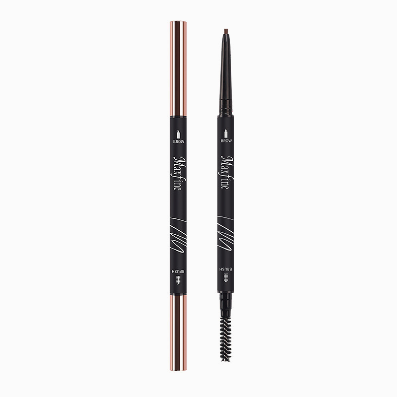 【COD】2 In 1 Eyebrow Pencil Waterproof Long-Lasting Brow Definer / Pensil Alis Teardrop / Pensil Alis Anti Air Putar Otomatis Eyebrow Pencil dengan Sikat Alis-CH