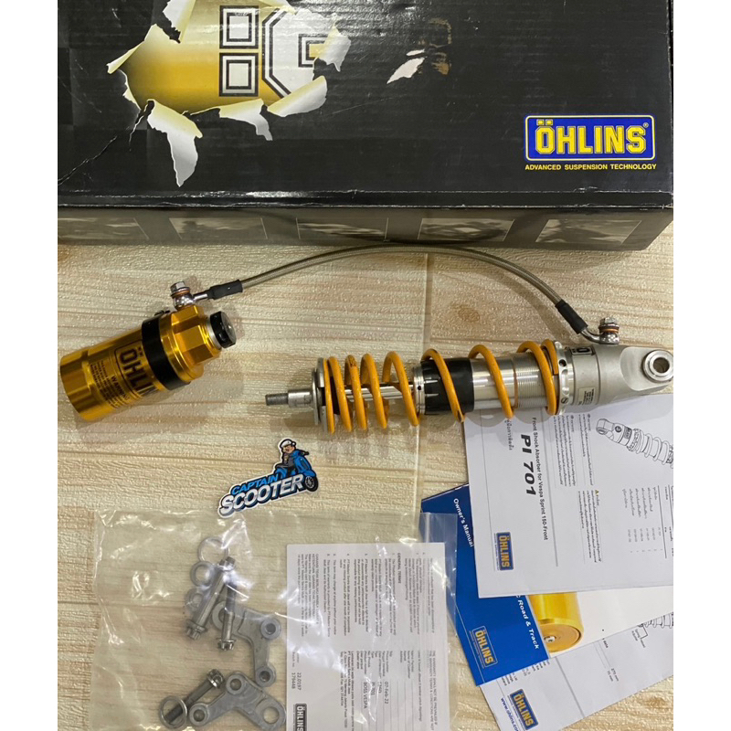 Shock Shockbreaker Ohlins 701 Tabung Pisah Subtank Moto1 Vespa Sprint Primavera LX S