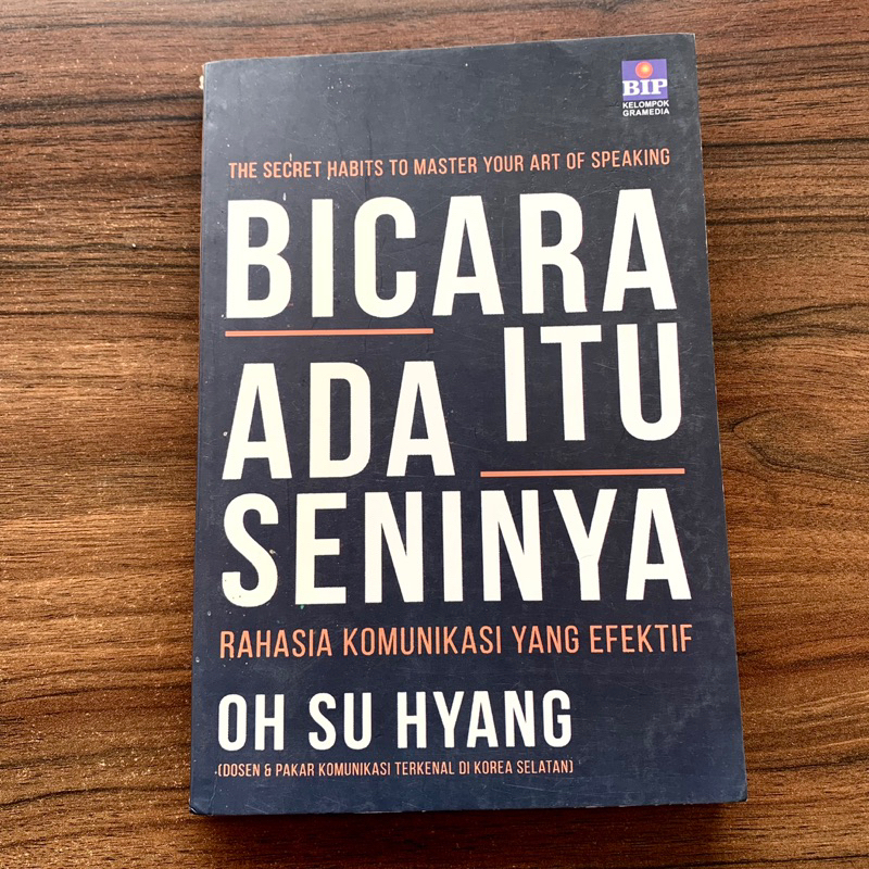 PRELOVED Buku Bicara itu Ada Seninya karya Oh Su Hyang