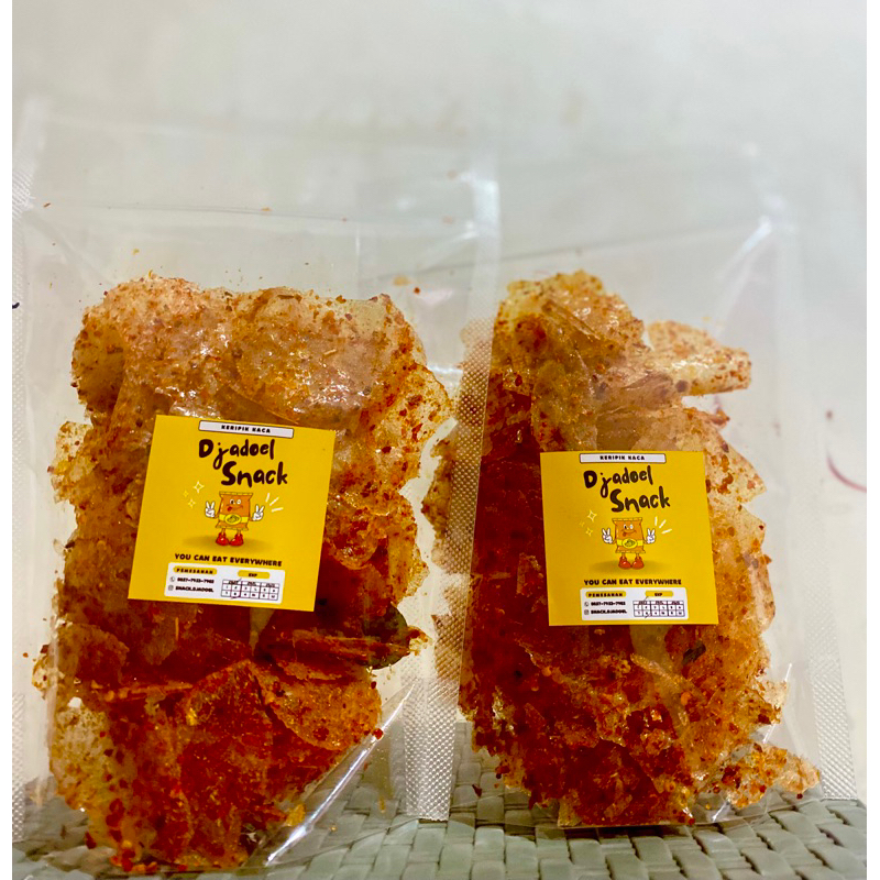 

KERIPIK KACA PEDAS/KERIPIK BELING/PEDAS BELEDAG/KRIPCA PEDAS DAUN JERUK 100gr