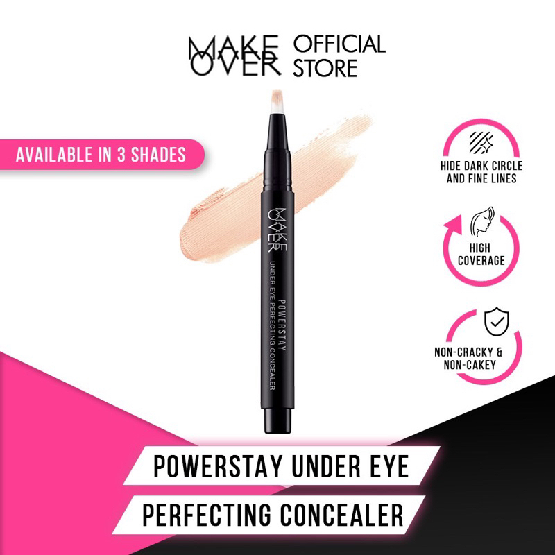 MAKE OVER POWERSTAY Under Eye Perfecting Concealer 1.8ml ORIGINAL