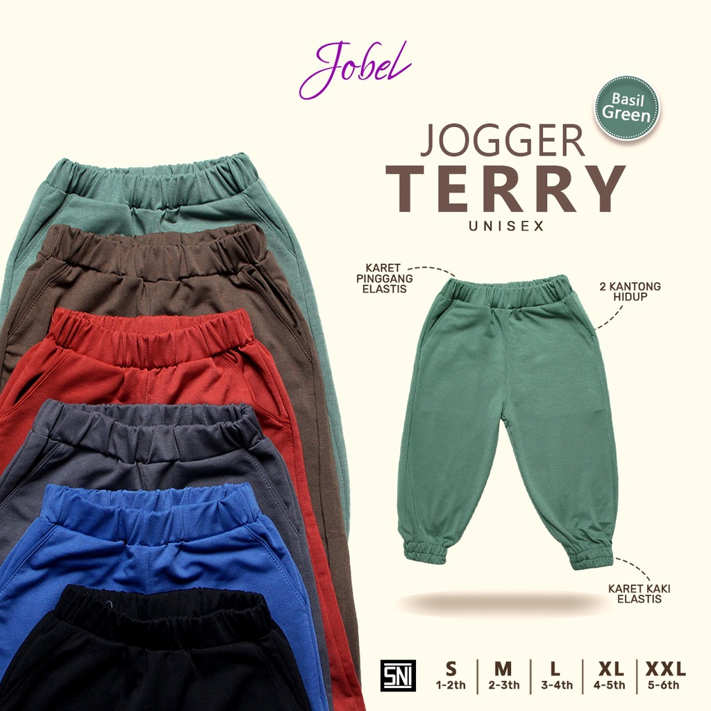 KDL28 KAZEL JOGGER TERRY UNISEX CELANA PANJANG COWOK &amp; CEWEK