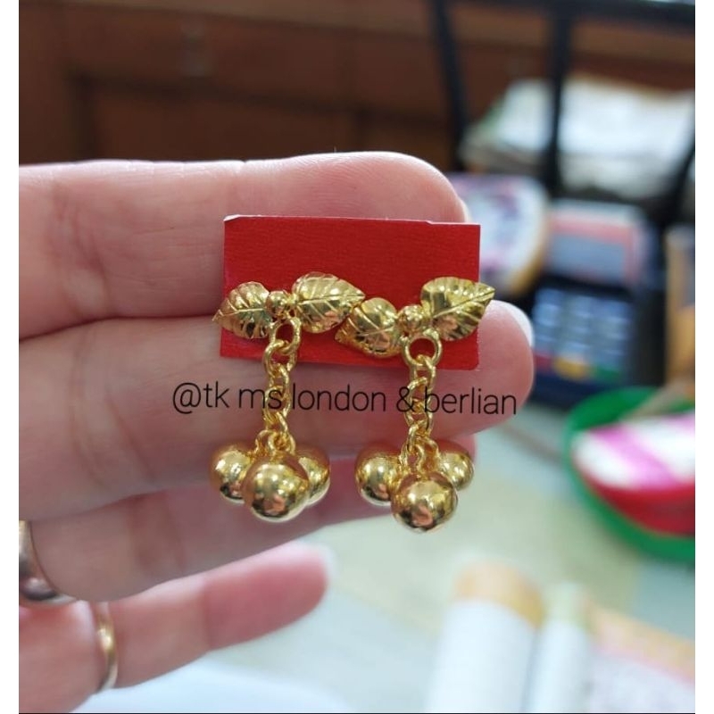 Anting 24K. Emas LM Kadar 999,9%