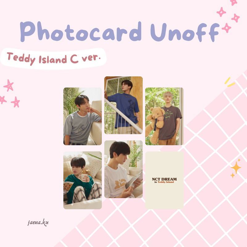 [NCT DREAM] PHOTOCARD NCT DREAM ANCOL TEDDY lSLAND