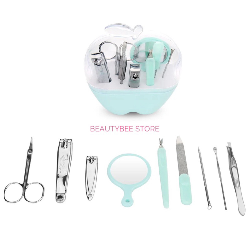 APPLE MENICURE SET / BEAUTY SET / MENIPEDI SET LAMEILA 9 IN 1