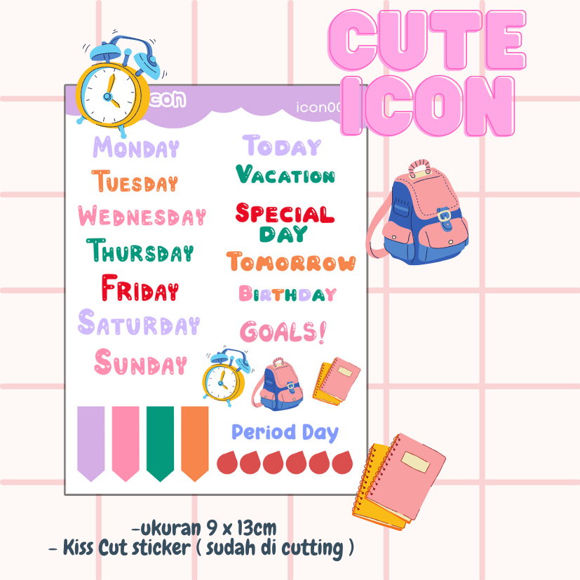 

[DOKI] Stiker Dekorasi Lucu / Sticker Journal / Stiker Aesthetic Memo Sticky Notes Journal Scrapbook Planner