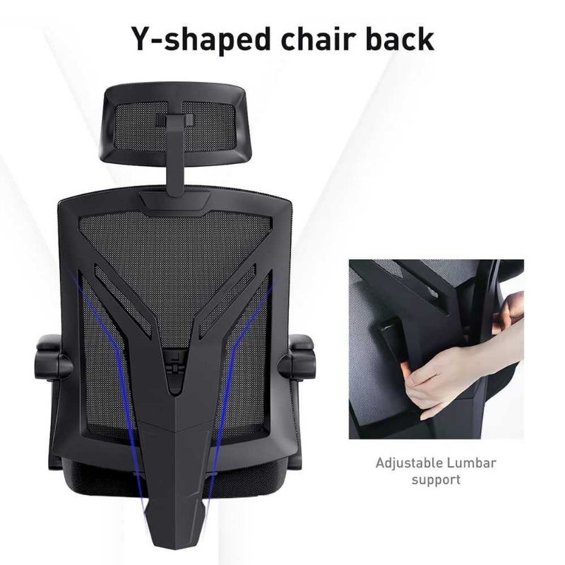 HBADA Kursi Kantor Mesh Office Chair Lumbar Support - HDNY115BG-CB