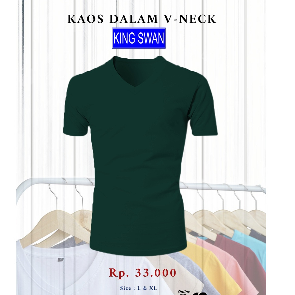 KAOS DALAM PRIA V-NECK KING SWAN