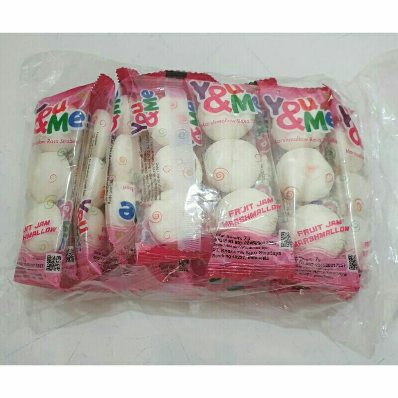 MARSHMALLOW TWISTER / FRUIT JAM YOU&amp;ME 1PAK ISI 20PCS