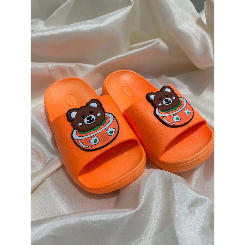 Sandal anak laki-laki kepala bear, Sandal Anak Slop Premium, Sandal Slide kids Sandal Kids Flip-Flop sendal anak