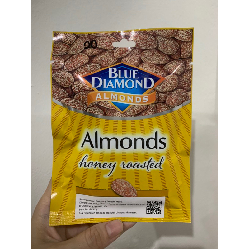 Blue Diamond Almond Honey Roasted kacang almond 30Gr