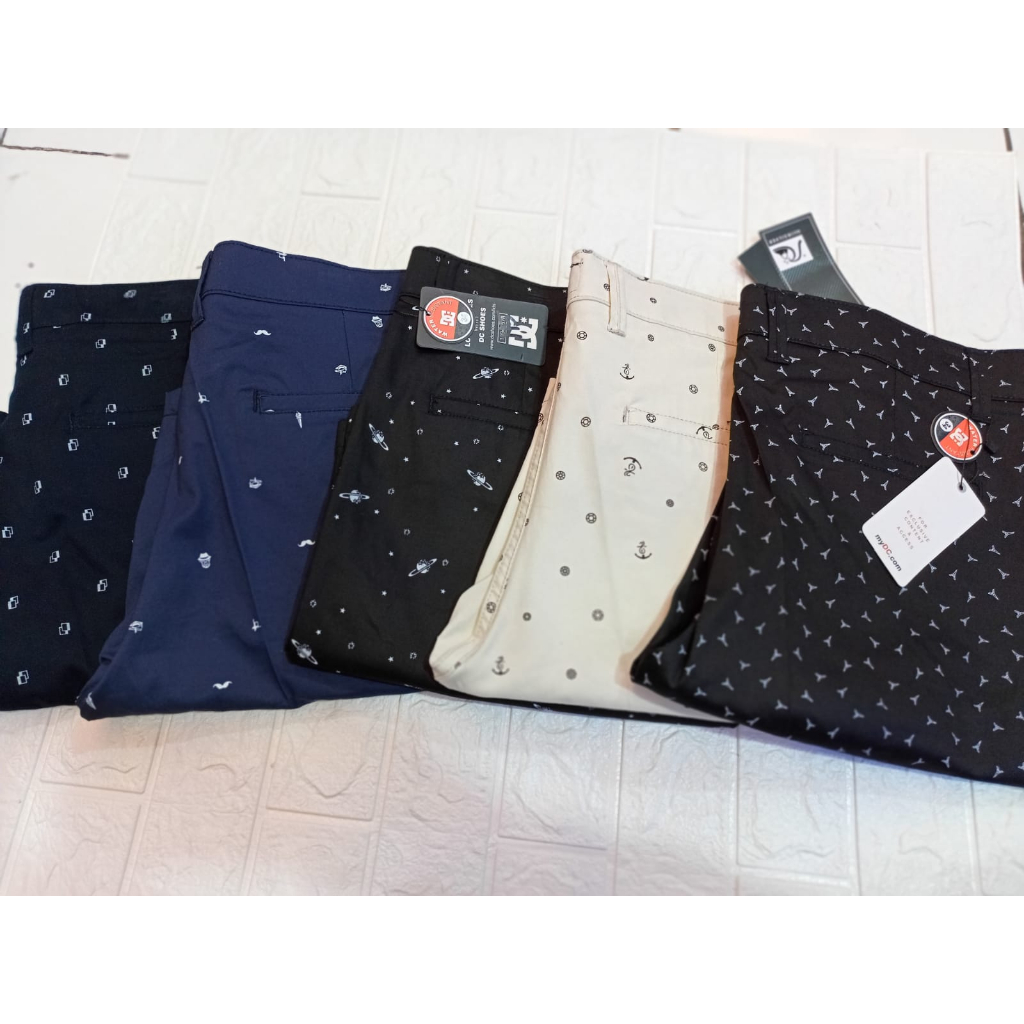 Celana Pendek Motif Kain Chinos Pria Jumbo | Big Size