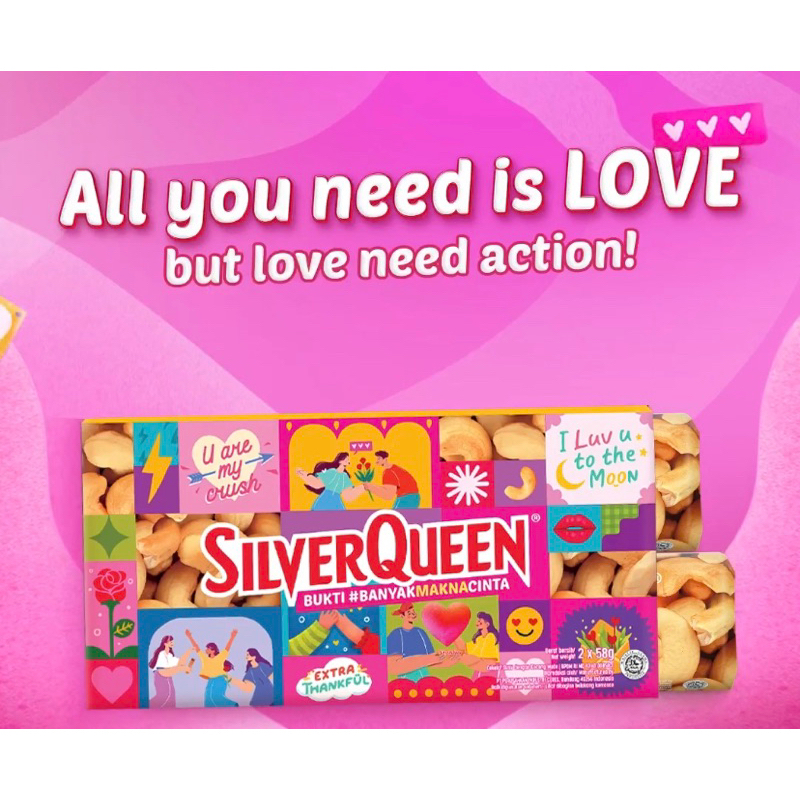 SilverQueen Promo Valentine Day Buy1Get1(2x58gr)