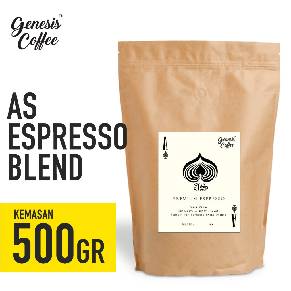

AS ESPRESSO BLEND KEMASAN KRAFT 500GR