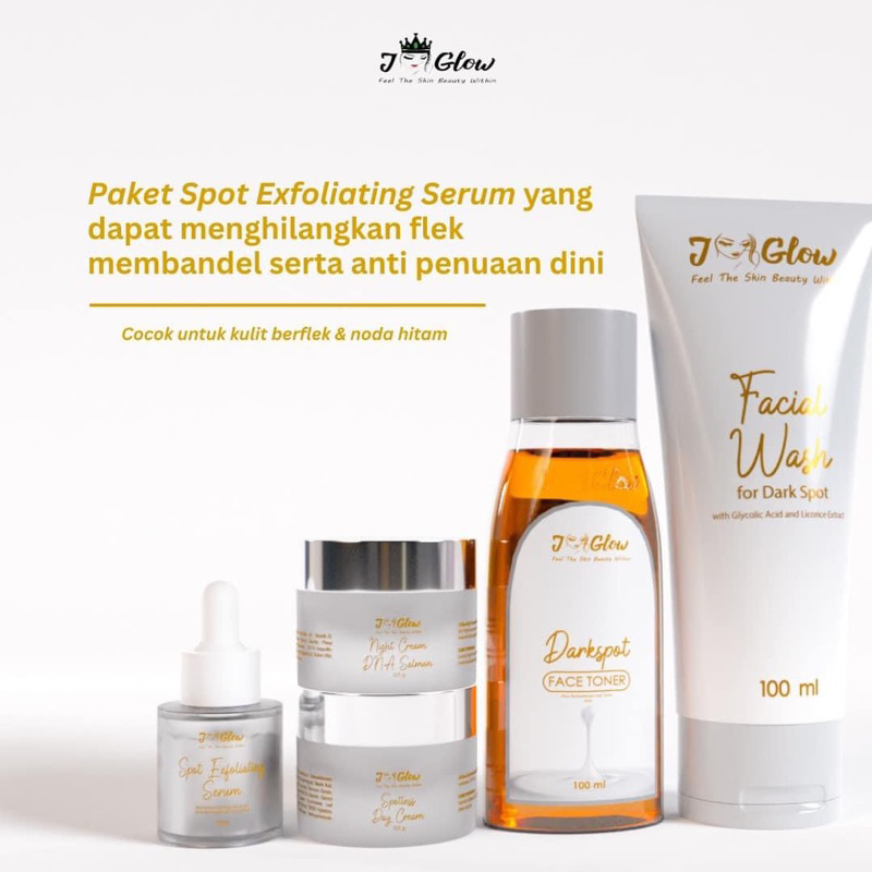 JGLOW PAKET FLEK PEELING/JGLOW PAKET SPOT EXFOLIATING SERUM