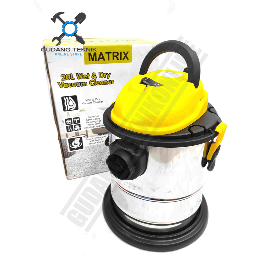 Vacuum Cleaner Dry Wet 20 Liter VC20 MATRIX / Vacum Vakum Cleaner 20 Liter Penyedot Debu Kering Basah VC 20 MATRIX