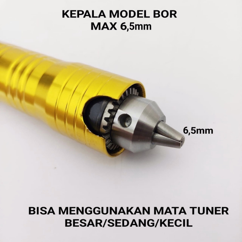 Selang Fleksibel Mesin Bor Kabel Tunner Tuner Cuner Handpiece Foredom CNC 6.5mm  Mollar Die Grinder Mata Bor Elektrik