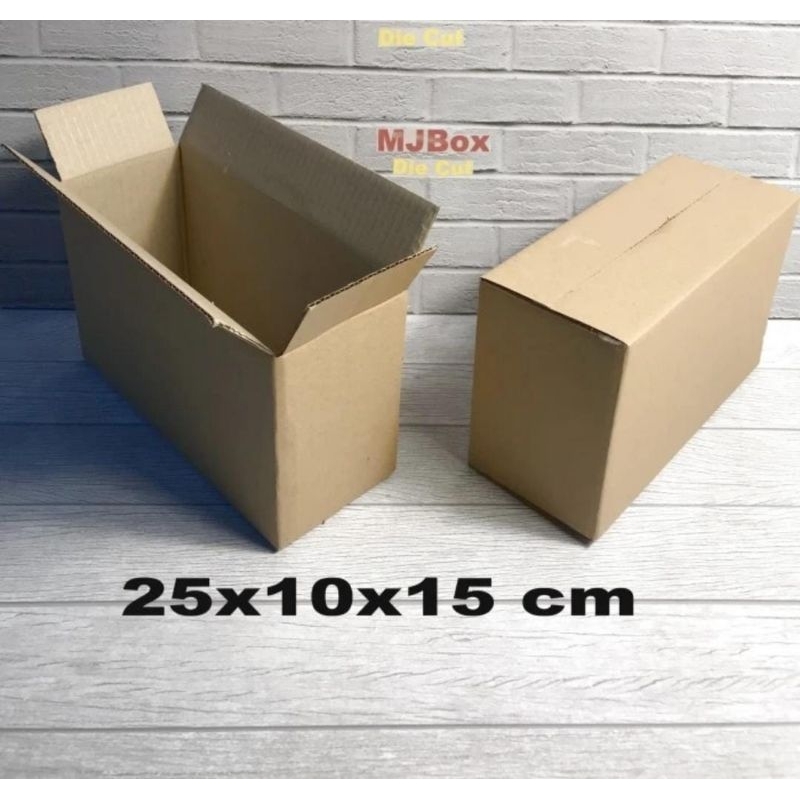 

Kardus box Ukuran 25x10x15 cm Single wall polos