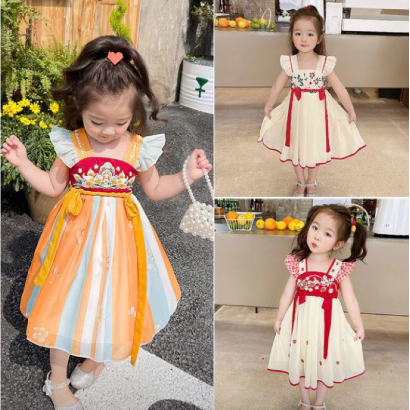 Dress Hanfui anak - Dress imlek anak