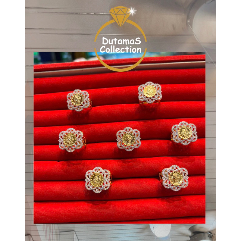 Cincin Koin Berat 5-6gram Emas Asli Kadar 375% / 8K