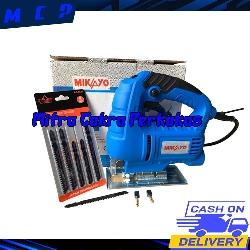 MIKAYO MESIN GERGAJI UKIR KAYU GERGAJI TRIPLEK ELECTRIC JIGSAW MIKAYO TERMURAH DAN TERLARIS FREE MATA 5 PCS