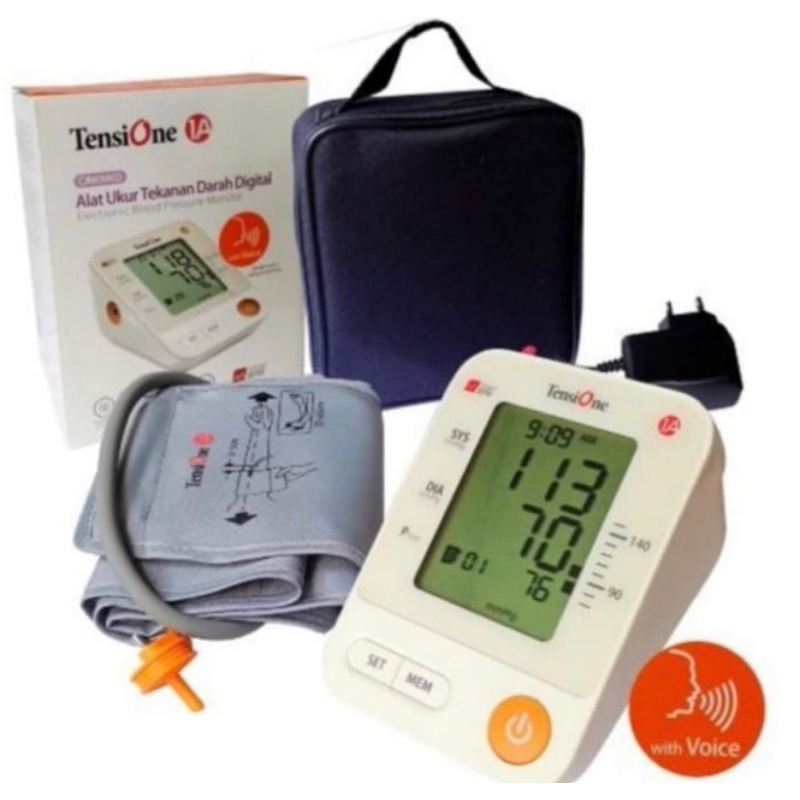 OneMed TENSIONE 1A w / Voice Adaptor Tensimeter Digital Tensi Meter Digital Tensi One Tekanan Darah Tensi Digital