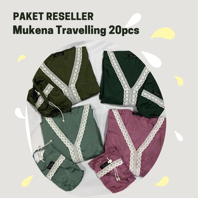 PAKET RESELLER 1KODI MUKENA TRAVELLING