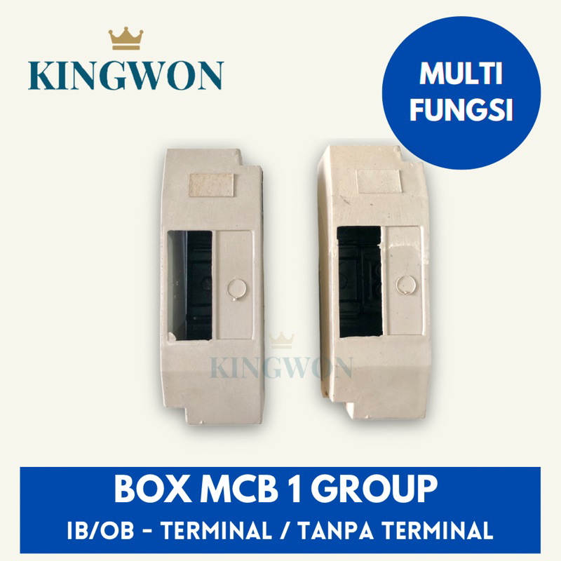 BOX MCB 1 GROUP / TEMPAT MCB / BOX MCB I GROUP/ 1 PHASE/KOTAK MCB TEMPEL/TEMPAT MCB  TERMINAL/TANPA TERMINAL