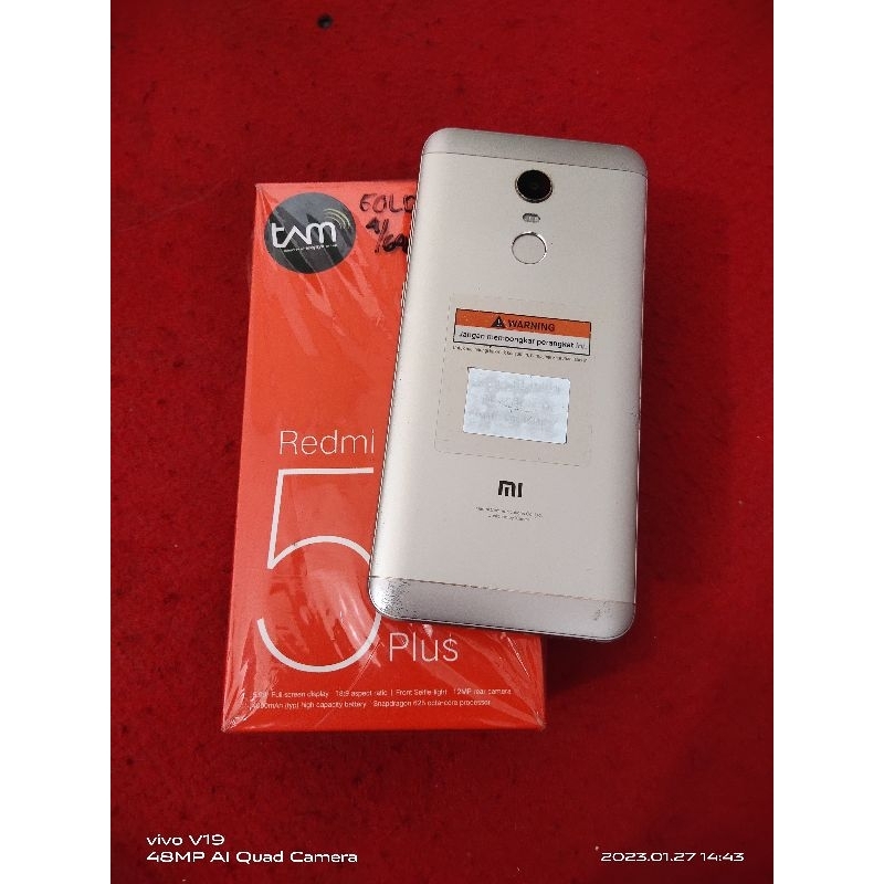 (SECOND) Redmi 5 Plus ram 4/64 Fullset Segel