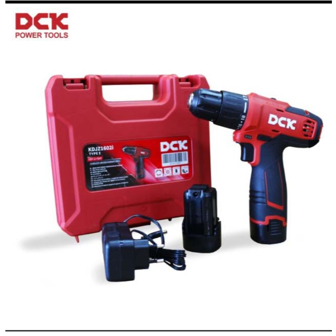 Cordless Drill DCK KDJZ1602i Bor Baterai Battery 10MM 16V Reversible
