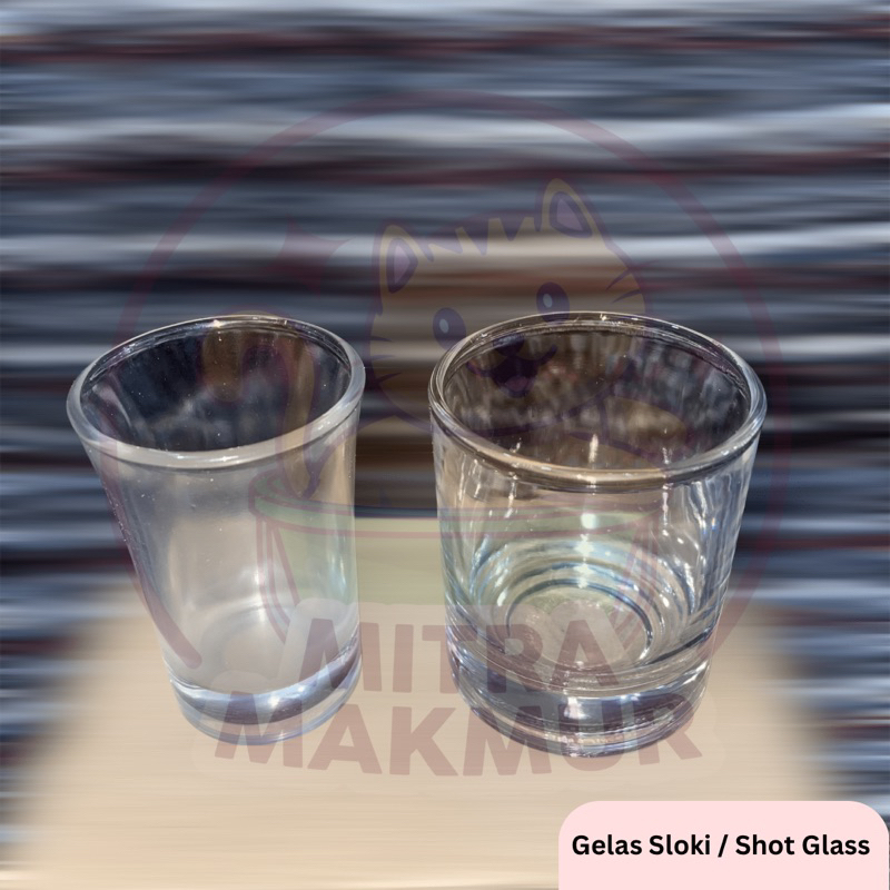 Gelas Sloki Kaca Bening / Shot Glass Gelas Shot Gelas Loki