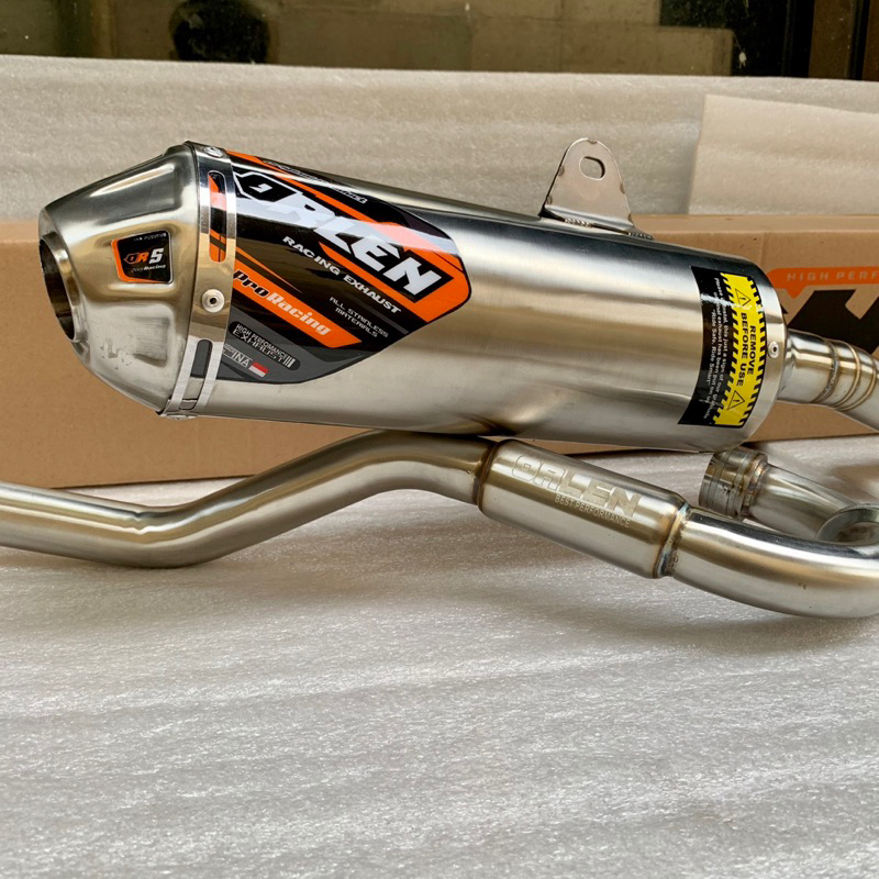 knalpot crf klx wr155 original orlen